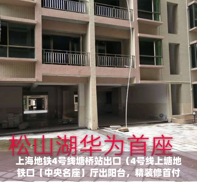上海地铁4号线塘桥站出口（4号线上塘地铁口【中央名座】厅出阳台，精装修首付32万起！）