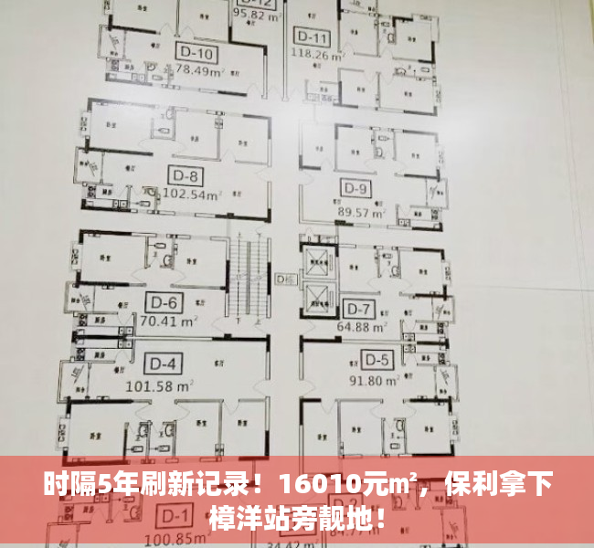 时隔5年刷新记录！16010元㎡，保利拿下樟洋站旁靓地！