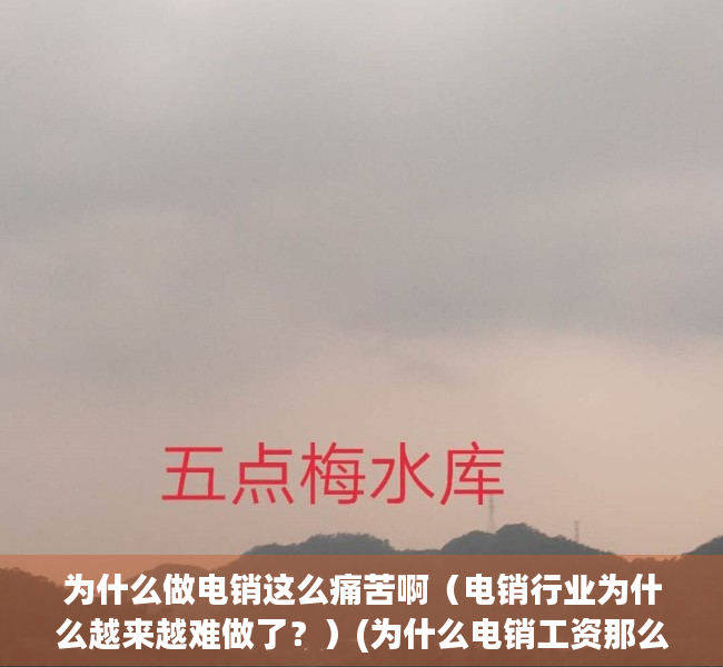 为什么做电销这么痛苦啊（电销行业为什么越来越难做了？）(为什么电销工资那么高)