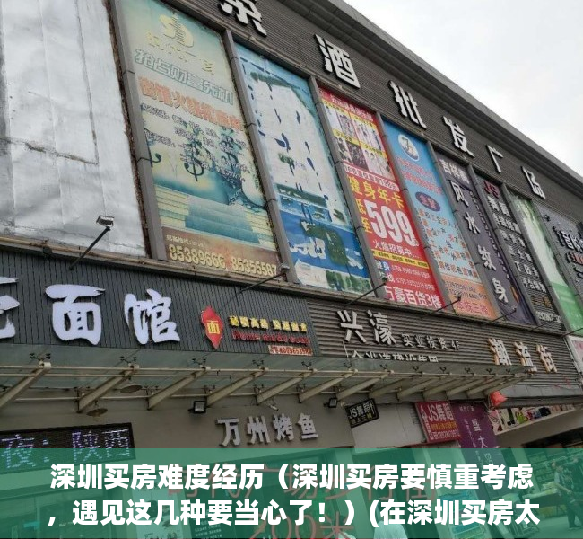 深圳买房难度经历（深圳买房要慎重考虑，遇见这几种要当心了！）(在深圳买房太难了)