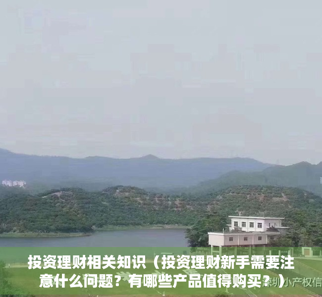 投资理财相关知识（投资理财新手需要注意什么问题？有哪些产品值得购买？）
