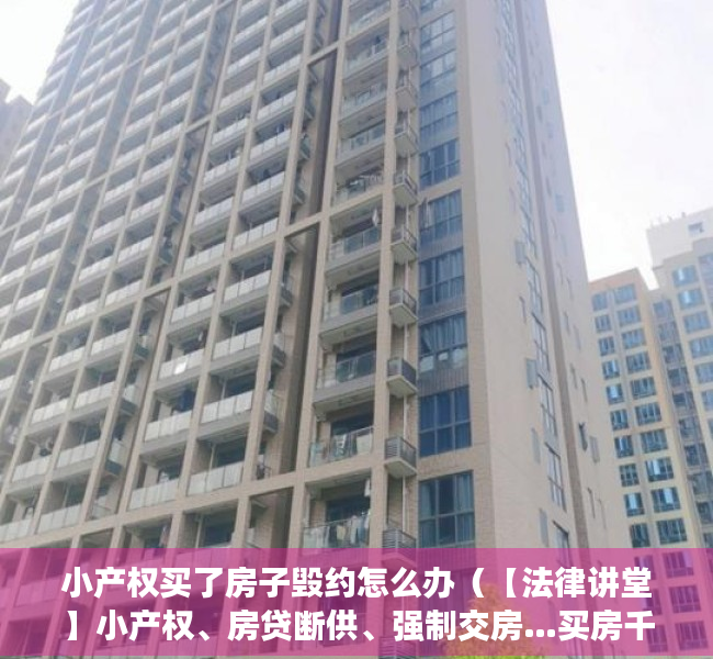 小产权买了房子毁约怎么办（【法律讲堂】小产权、房贷断供、强制交房…买房千万别陷这样的麻烦！这10大典型案例为您支招！）