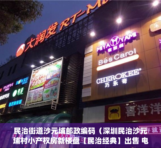民治街道沙元埔邮政编码（深圳民治沙元埔村小产权房新楼盘【民治经典】出售 电梯精装现房 1梯4户 带管道燃气 668万套起 (图文)）