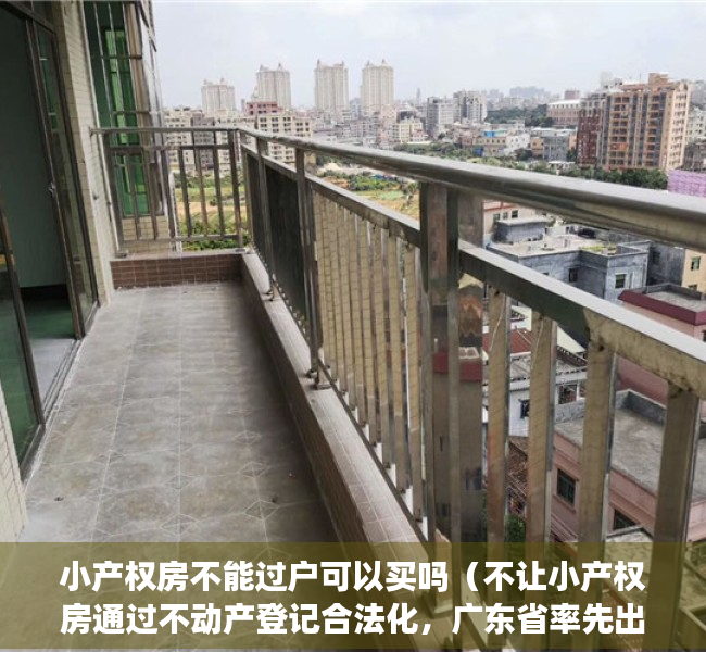 小产权房不能过户可以买吗（不让小产权房通过不动产登记合法化，广东省率先出台新政策）