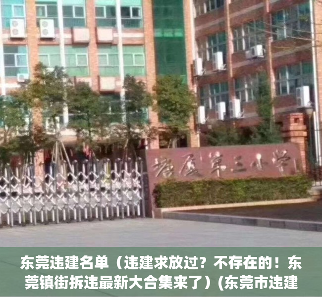 东莞违建名单（违建求放过？不存在的！东莞镇街拆违最新大合集来了）(东莞市违建的认定标准)