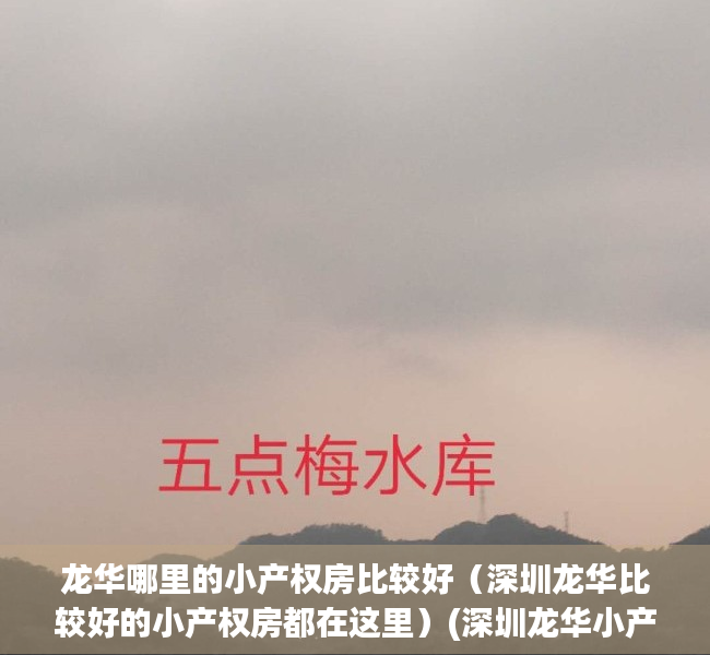 龙华哪里的小产权房比较好（深圳龙华比较好的小产权房都在这里）(深圳龙华小产权房图片在售)