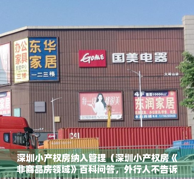 深圳小产权房纳入管理（深圳小产权房《非商品房领域》百科问答，外行人不告诉你的秘密）