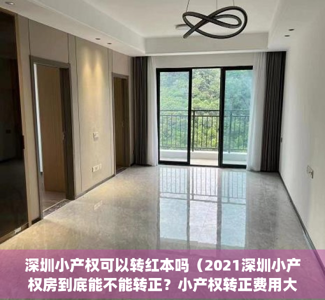 深圳小产权可以转红本吗（2021深圳小产权房到底能不能转正？小产权转正费用大概多少？）