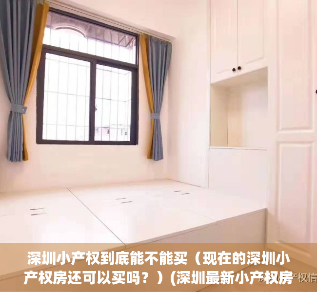 深圳小产权到底能不能买（现在的深圳小产权房还可以买吗？）(深圳最新小产权房可以买吗)