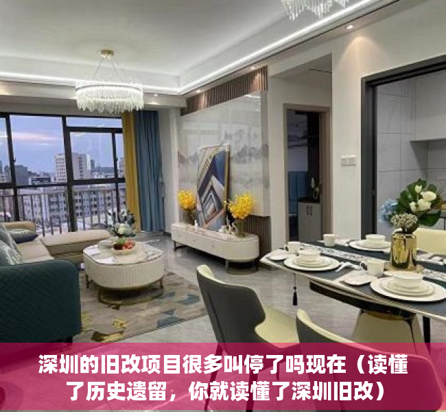 深圳的旧改项目很多叫停了吗现在（读懂了历史遗留，你就读懂了深圳旧改）