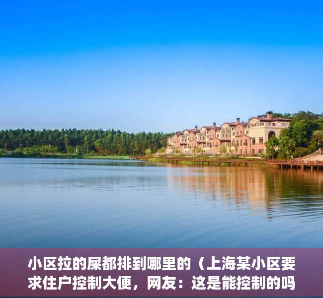 小区拉的屎都排到哪里的（上海某小区要求住户控制大便，网友：这是能控制的吗？）