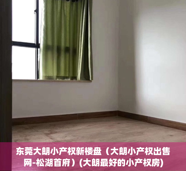东莞大朗小产权新楼盘（大朗小产权出售网-松湖首府）(大朗最好的小产权房)