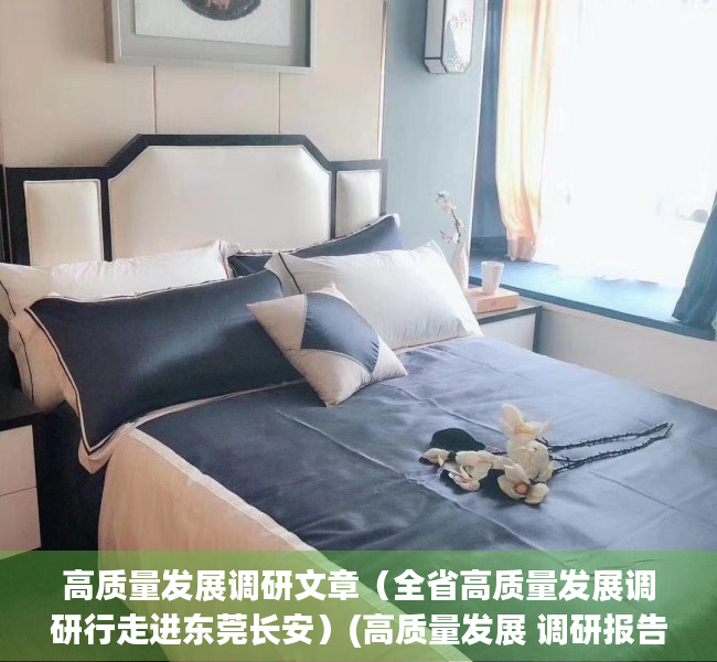 高质量发展调研文章（全省高质量发展调研行走进东莞长安）(高质量发展 调研报告)