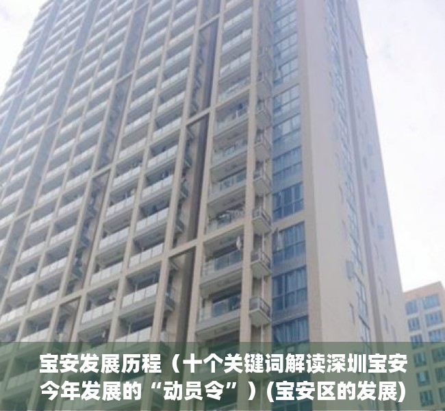 宝安发展历程（十个关键词解读深圳宝安今年发展的“动员令”）(宝安区的发展)