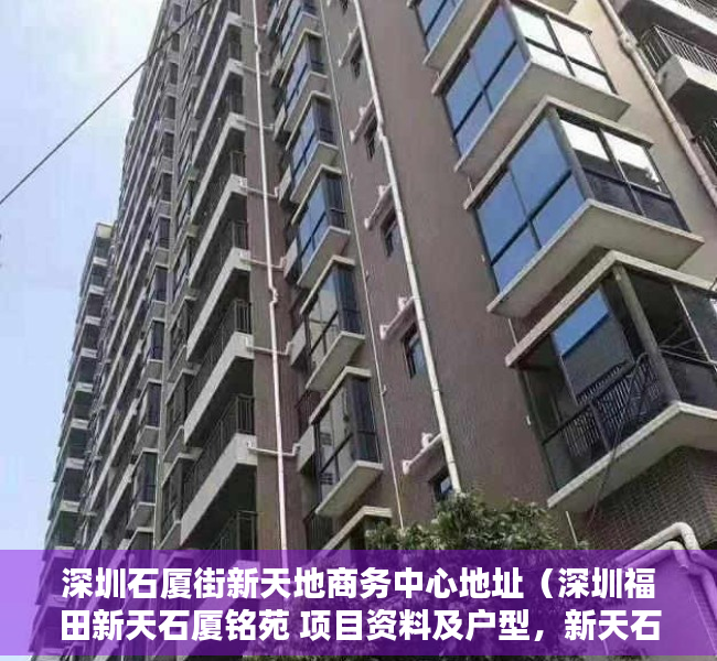深圳石厦街新天地商务中心地址（深圳福田新天石厦铭苑 项目资料及户型，新天石厦村旧改）
