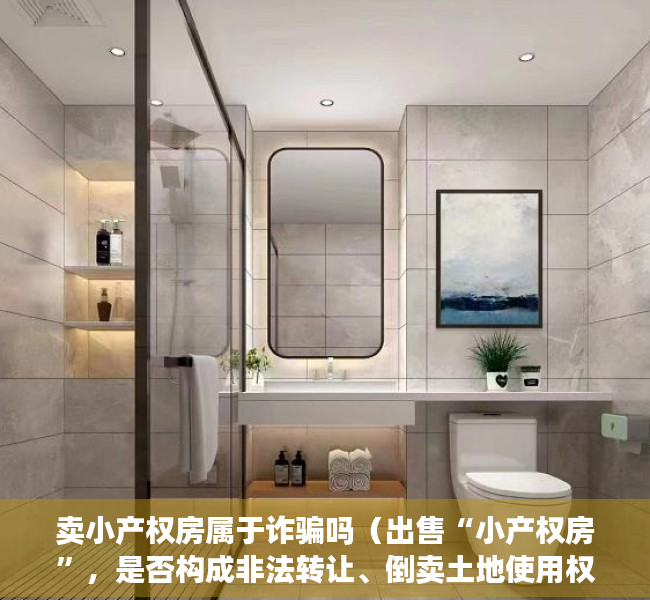 卖小产权房属于诈骗吗（出售“小产权房”，是否构成非法转让、倒卖土地使用权罪？）