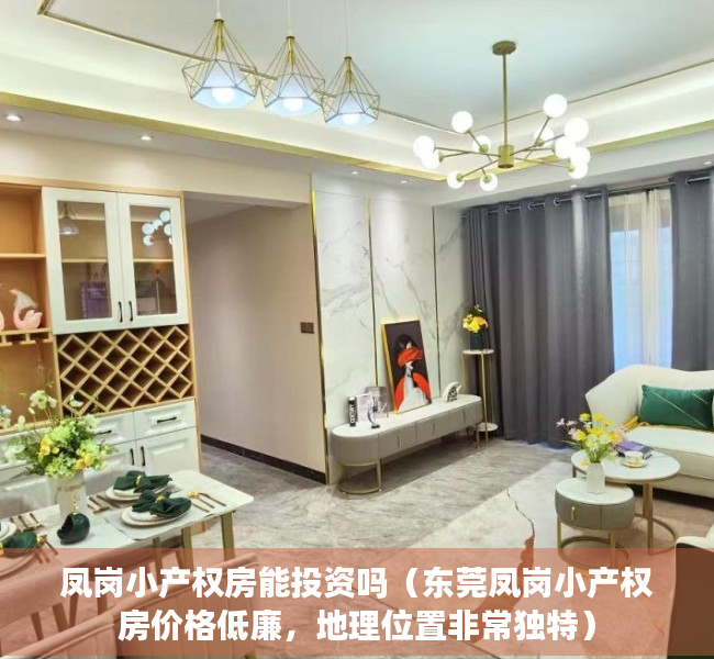 凤岗小产权房能投资吗（东莞凤岗小产权房价格低廉，地理位置非常独特）