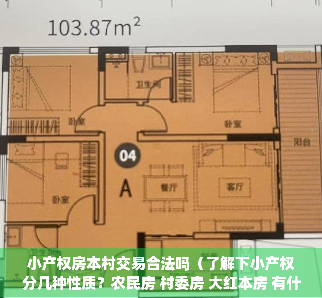 小产权房本村交易合法吗（了解下小产权分几种性质？农民房 村委房 大红本房 有什么不同）