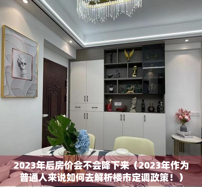2023年后房价会不会降下来（2023年作为普通人来说如何去解析楼市定调政策！）