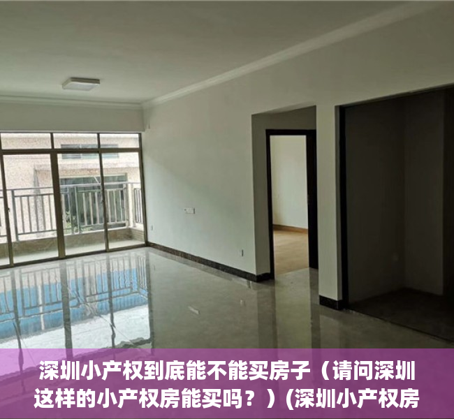 深圳小产权到底能不能买房子（请问深圳这样的小产权房能买吗？）(深圳小产权房可以购买吗)