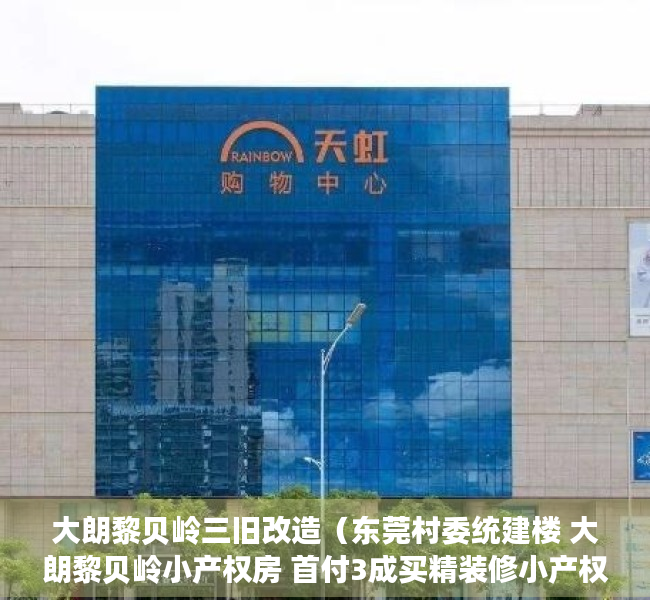 大朗黎贝岭三旧改造（东莞村委统建楼 大朗黎贝岭小产权房 首付3成买精装修小产权房即买即住）