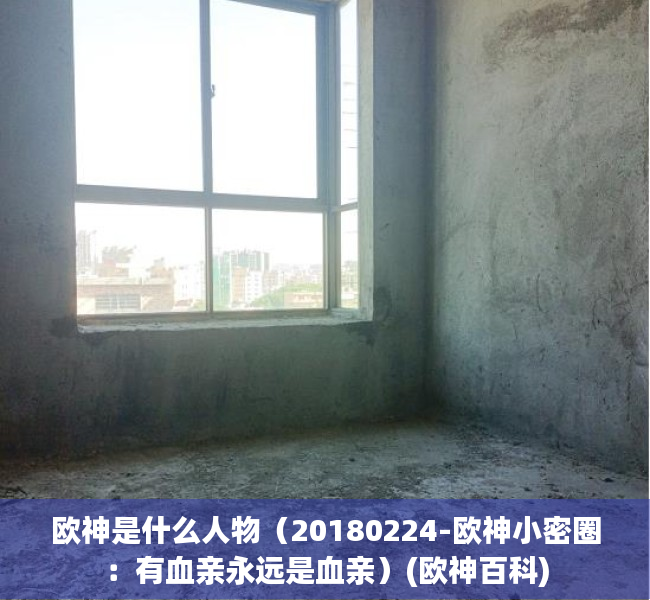 欧神是什么人物（20180224-欧神小密圈：有血亲永远是血亲）(欧神百科)