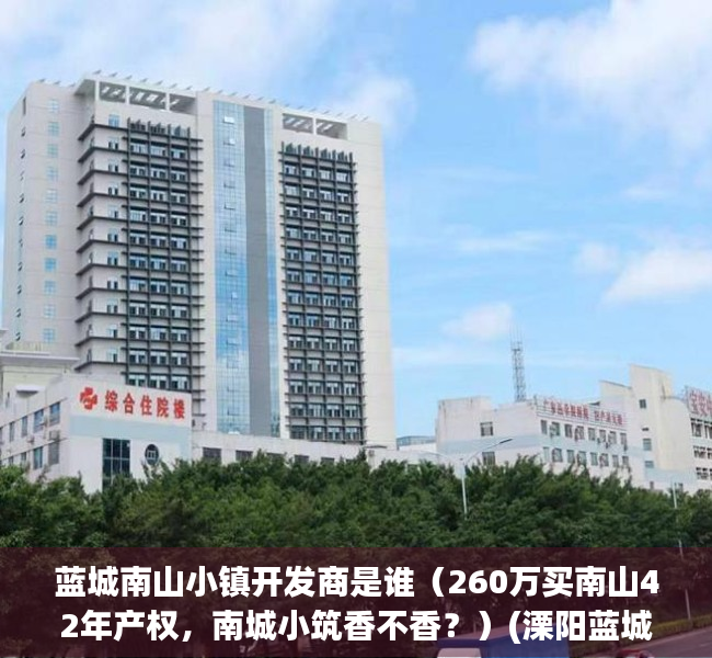 蓝城南山小镇开发商是谁（260万买南山42年产权，南城小筑香不香？）(溧阳蓝城南山小镇别墅项目)