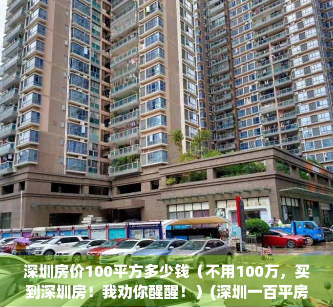 深圳房价100平方多少钱（不用100万，买到深圳房！我劝你醒醒！）(深圳一百平房价)
