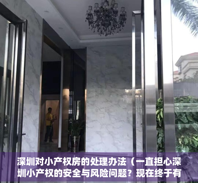 深圳对小产权房的处理办法（一直担心深圳小产权的安全与风险问题？现在终于有了答案！）