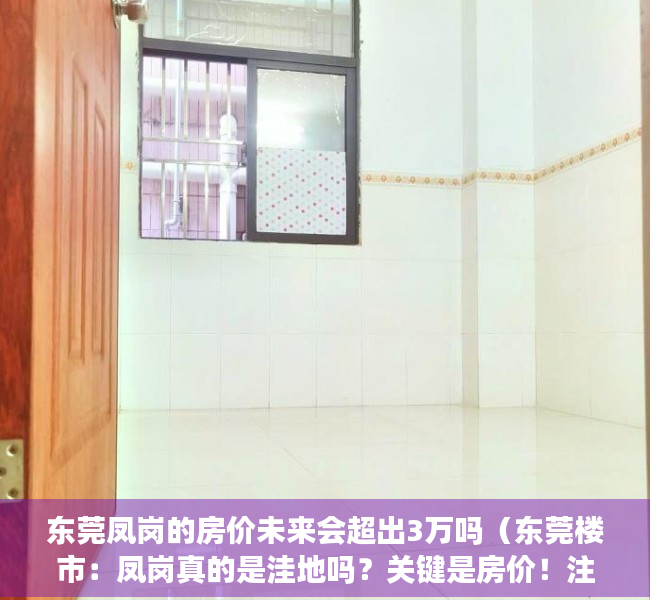 东莞凤岗的房价未来会超出3万吗（东莞楼市：凤岗真的是洼地吗？关键是房价！注意投资）