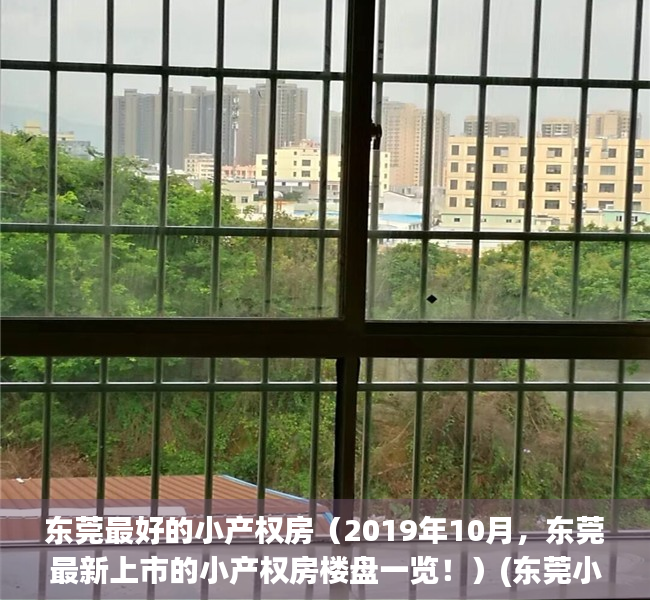 东莞最好的小产权房（2019年10月，东莞最新上市的小产权房楼盘一览！）(东莞小产权房价2021最新价格走势)