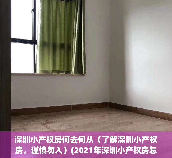 深圳小产权房何去何从（了解深圳小产权房，谨慎勿入）(2021年深圳小产权房怎么处理)