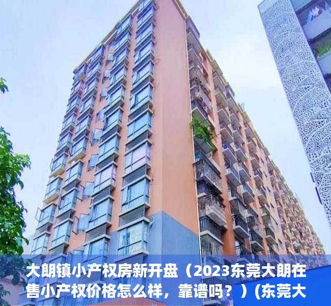 大朗镇小产权房新开盘（2023东莞大朗在售小产权价格怎么样，靠谱吗？）(东莞大朗的小产权房只能大朗的本地人买吗)