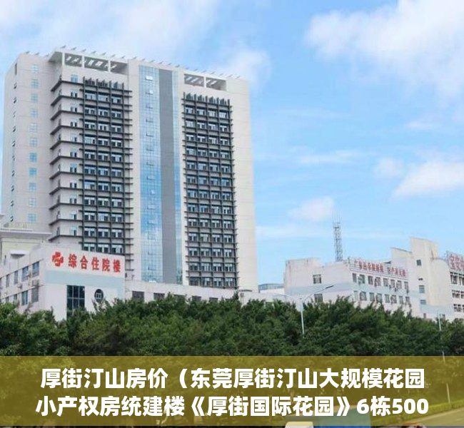 厚街汀山房价（东莞厚街汀山大规模花园小产权房统建楼《厚街国际花园》6栋500套封闭式花园小区，带地下车位，分期8年）