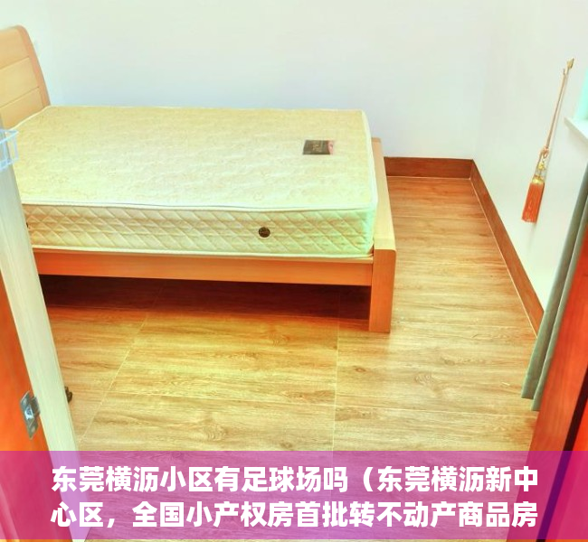 东莞横沥小区有足球场吗（东莞横沥新中心区，全国小产权房首批转不动产商品房试点中，【松湖雅苑】）
