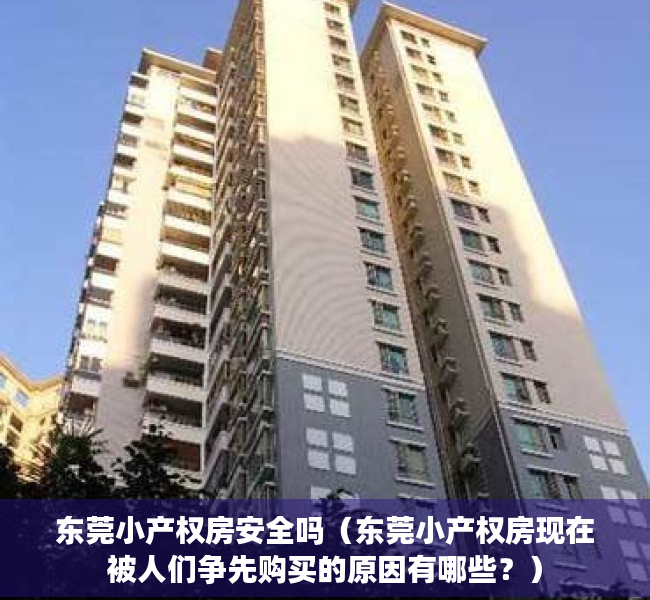 东莞小产权房安全吗（东莞小产权房现在被人们争先购买的原因有哪些？）