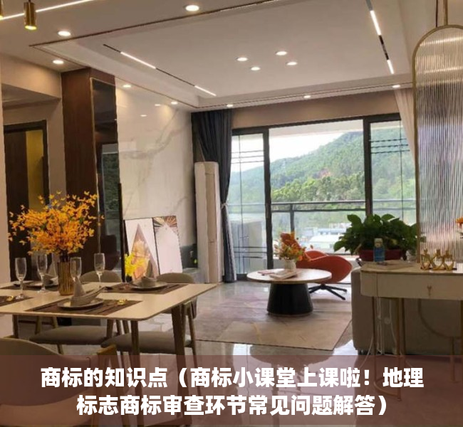 商标的知识点（商标小课堂上课啦！地理标志商标审查环节常见问题解答）