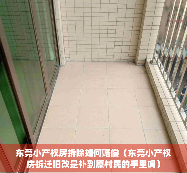 东莞小产权房拆除如何赔偿（东莞小产权房拆迁旧改是补到原村民的手里吗）