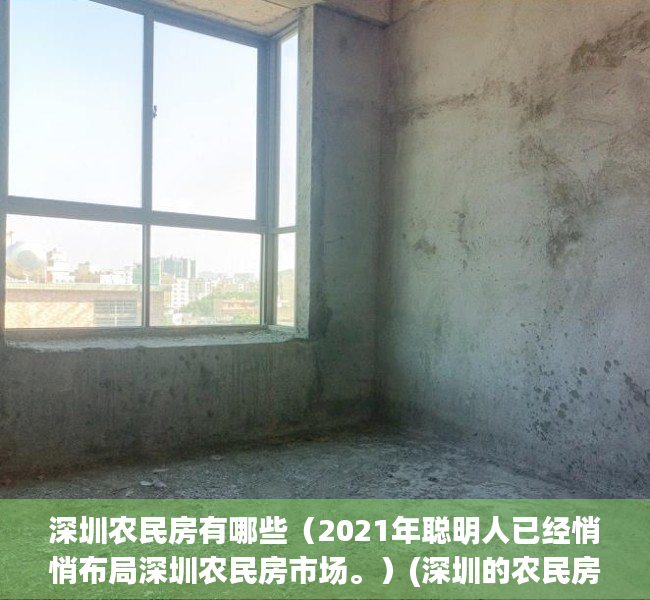 深圳农民房有哪些（2021年聪明人已经悄悄布局深圳农民房市场。）(深圳的农民房还有升值空间吗)