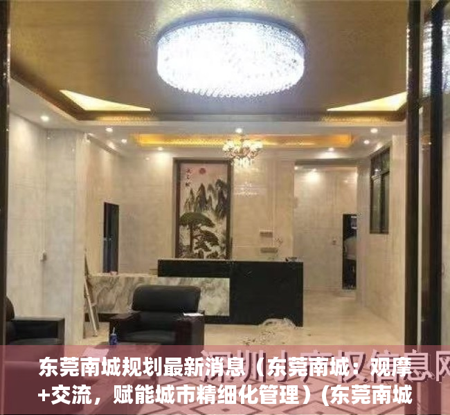 东莞南城规划最新消息（东莞南城：观摩+交流，赋能城市精细化管理）(东莞南城土地规划图)