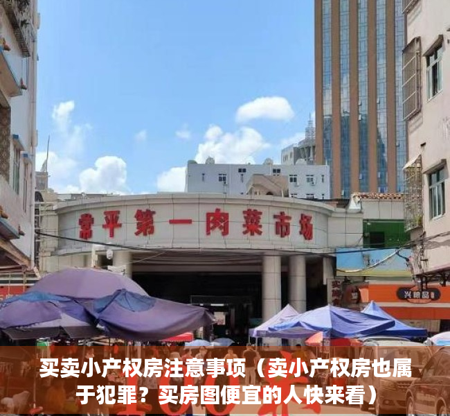 买卖小产权房注意事项（卖小产权房也属于犯罪？买房图便宜的人快来看）