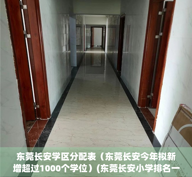东莞长安学区分配表（东莞长安今年拟新增超过1000个学位）(东莞长安小学排名一览表)