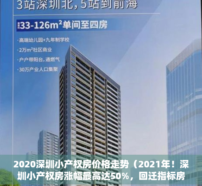 2020深圳小产权房价格走势（2021年！深圳小产权房涨幅最高达50%，回迁指标房水涨船高！）