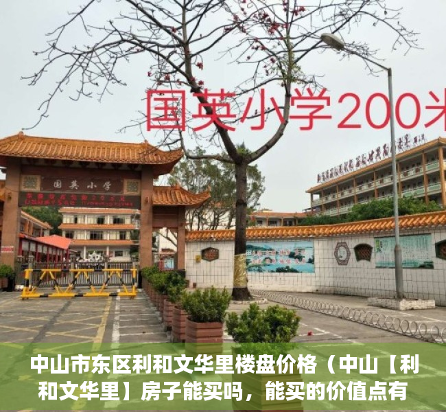 中山市东区利和文华里楼盘价格（中山【利和文华里】房子能买吗，能买的价值点有哪一些（必看））