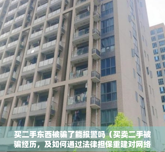 买二手东西被骗了能报警吗（买卖二手被骗经历，及如何通过法律担保重建对网络的信任）