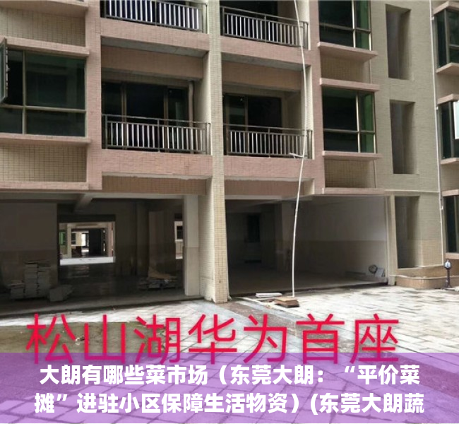 大朗有哪些菜市场（东莞大朗：“平价菜摊”进驻小区保障生活物资）(东莞大朗蔬菜批发市场在哪)