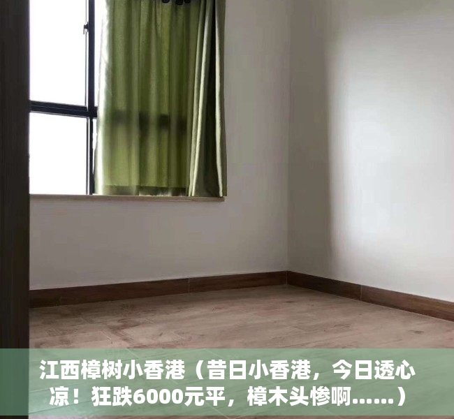 江西樟树小香港（昔日小香港，今日透心凉！狂跌6000元平，樟木头惨啊……）