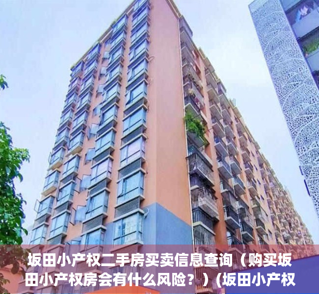 坂田小产权二手房买卖信息查询（购买坂田小产权房会有什么风险？）(坂田小产权房最新开盘)