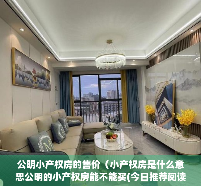 公明小产权房的售价（小产权房是什么意思公明的小产权房能不能买(今日推荐阅读)）