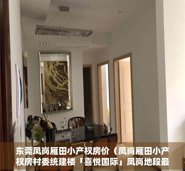 东莞凤岗雁田小产权房价（凤岗雁田小产权房村委统建楼「喜悦国际」凤岗地段最好）